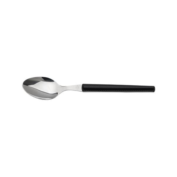 Amefa  FAUX LEATHER DESSERT SPOON-BLACK HDL  (Doz) - Discontinued