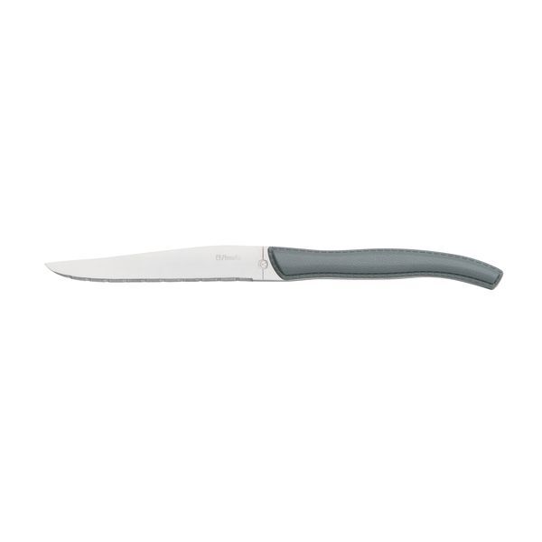 Amefa  FAUX LEATHER STEAK KNIFE-GREY HDL  (Doz)