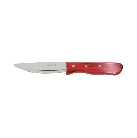 Cavalier  STEAK KNIFE-JUMBO, RED PAKKAWOOD HDL 120mm (200 1432)  (Doz)