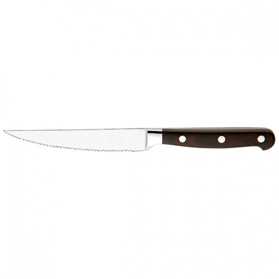 Trenton  STEAK KNIFE POINT TIP-BROWN HANDLE, 230mm RIVETED HANDLE (Each)