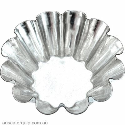 Guery BRIOCHE MOULD-65x25mm 12-RIBS FIXED BASE
