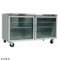 GREENLINE COMPACT BENCH REFRIGERATION GLASS DOORS 1553 mm wide-Auscaterquip