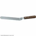Chef Inox SPATULA--CRANKED Stainless Steel 200x30mm 8" Wood Handle
