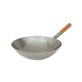 Trenton  WOK ROUND BOTTOM-IRON, WOOD HANDLE, 300mm  (Each)