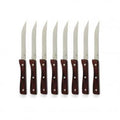 Tablekraft 8PC STEAK KNIFE JUMBO PAKKAWOOD-POINTED TIP Set