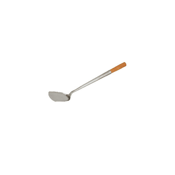 Chef Inox WOK TURNER-Stainless Steel, WOODEN HANDLE 105x320mm
