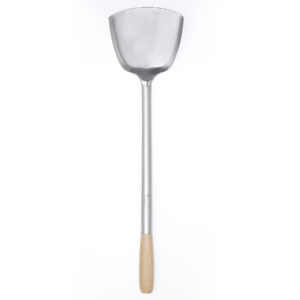 Chef Inox WOK TURNER-Stainless Steel, WOODEN HANDLE 105x320mm