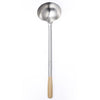 Chef Inox LADLE-Stainless Steel, WOODEN HANDLE 135x410mm
