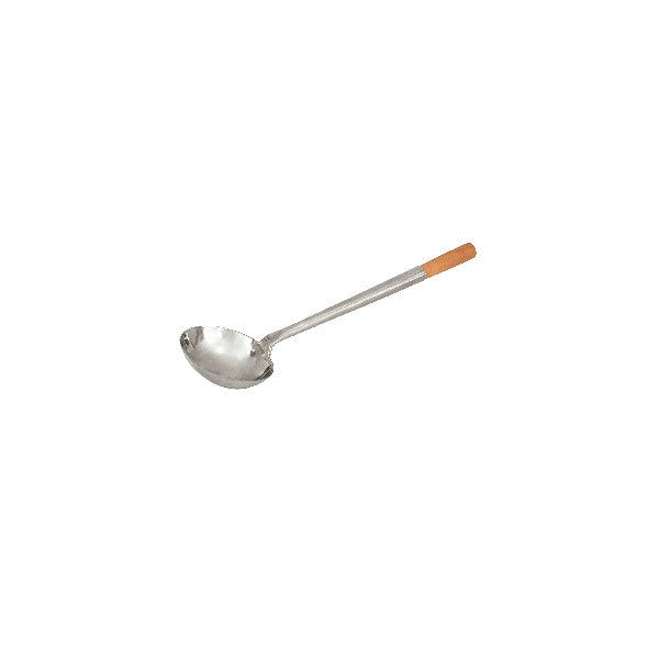 Chef Inox LADLE-Stainless Steel, WOODEN HANDLE 105x330mm
