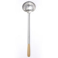 Chef Inox SKIMMER BOWL-Stainless Steel, WOODEN HANDLE 125x410mm