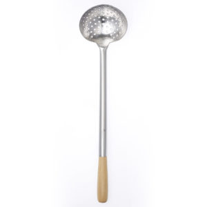 Chef Inox SKIMMER BOWL-Stainless Steel, WOODEN HANDLE 145x405mm