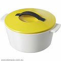 Revol REVOL REVOLUTION ROUND CASSEROLE W/LID YELLOW 1.5lt-Auscaterquip