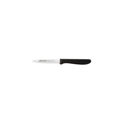 Arcos GENOVA PARING KNIFE BLACK HANDLE-100mm | SERRATED  (Each)