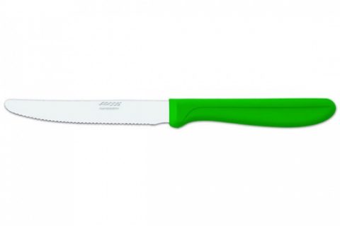 Arcos GENOVA PARING/STEAK KNIFE GREEN HANDLE-110mm | SERRATED  (Each)