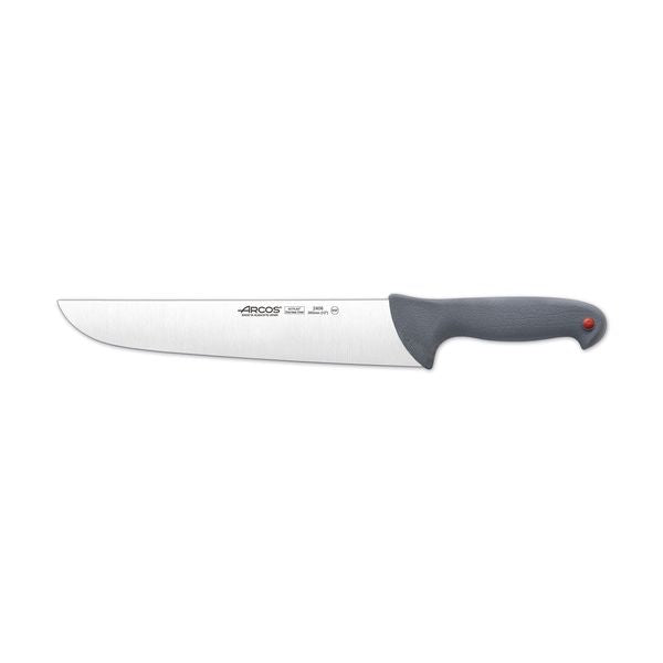 Arcos COLOUR PROF BUTCHER KNIFE-200mm, WIDE BLADE GREY HANDLE (Each)