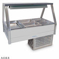 ROBAND COLD FOOD DISPLAY BARS - REFRIGERATED COLD PLATE & CROSS FIN COIL - 6 Pans-Auscaterquip