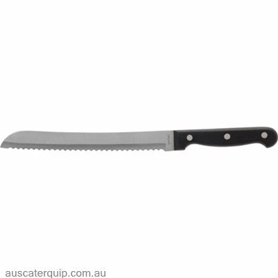 GetSet Utensils BREAD KNIFE-200mm BLACK hdl "GET SET"-Auscaterquip