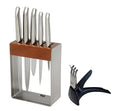 Furi Knives FURI-CLEAR/WOOD/STEEL 7PC BLOCK SET w/SHARP 9/15/13/20x2CM