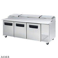 GREENLINE PIZZA PREPARATION REFRIGERATION 3 Door-Auscaterquip