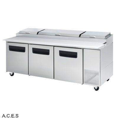 GREENLINE PIZZA PREPARATION REFRIGERATION 3 Door-Auscaterquip