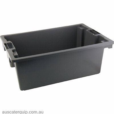 Unica TOTE BOX-STACKABLE GREY 660x450x230 SUITS 9600-Auscaterquip