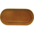tablekraft ARTISTICA OVAL PLATE, COUPE 300x140mm HAZELNUT-Auscaterquip