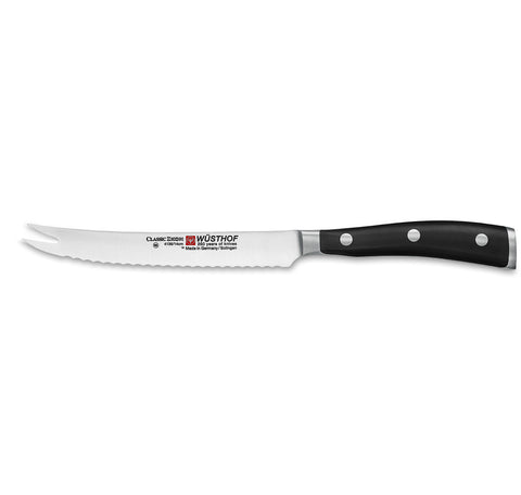 Wusthof CLASSIC IKON BLACK TOMATO KNIFE 140mm (1040331914W)
