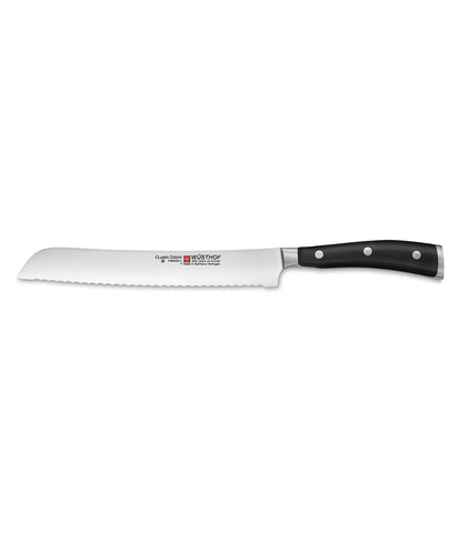 Wusthof CLASSIC IKON BLACK BREAD KNIFE 200mm (1040331020W)