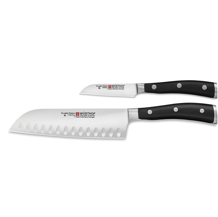 Wusthof CLASSIC IKON BLACK KNIFE SET 2 PIECE (1120360201W)