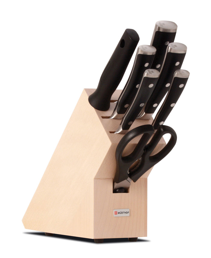 Wusthof CLASSIC IKON BLACK KNIFE BLOCK SET 8pc (1090370702W)