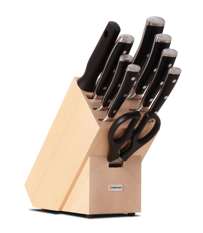 Wusthof CLASSIC IKON BLACK KNIFE BLOCK SET 10pc (1090370902W