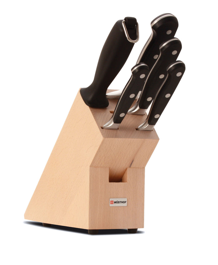 Wusthof CLASSIC KNIFE BLOCK SET W/UTILITY 120mm 6pc (9832-8W