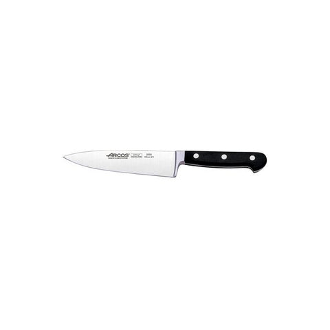 Arcos CLASICA CHEF'S KNIFE-160mm BLACK HANDLE (Each)
