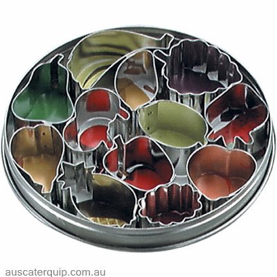 Chef Inox CUTTER SET-FRUIT ASST'D 12pc 30-55mm-Auscaterquip
