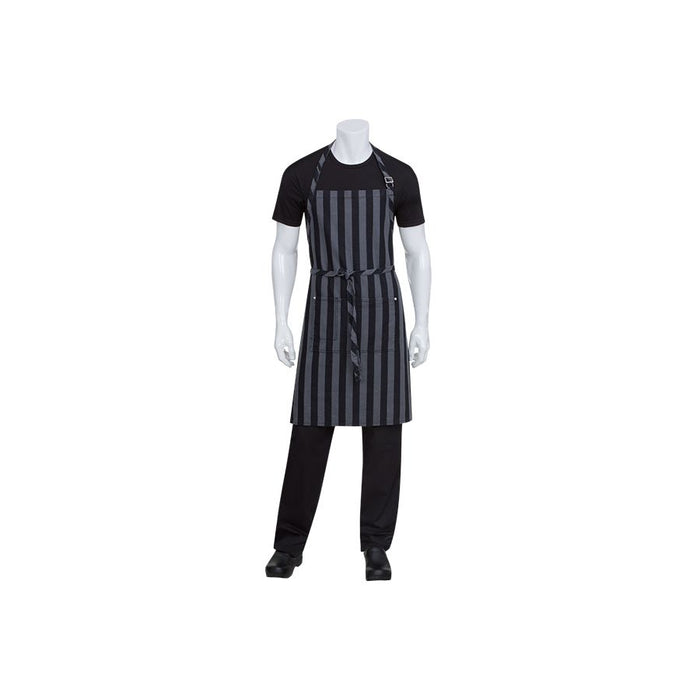 Cheasapeake Black Denim Bib Apron-Auscaterquip