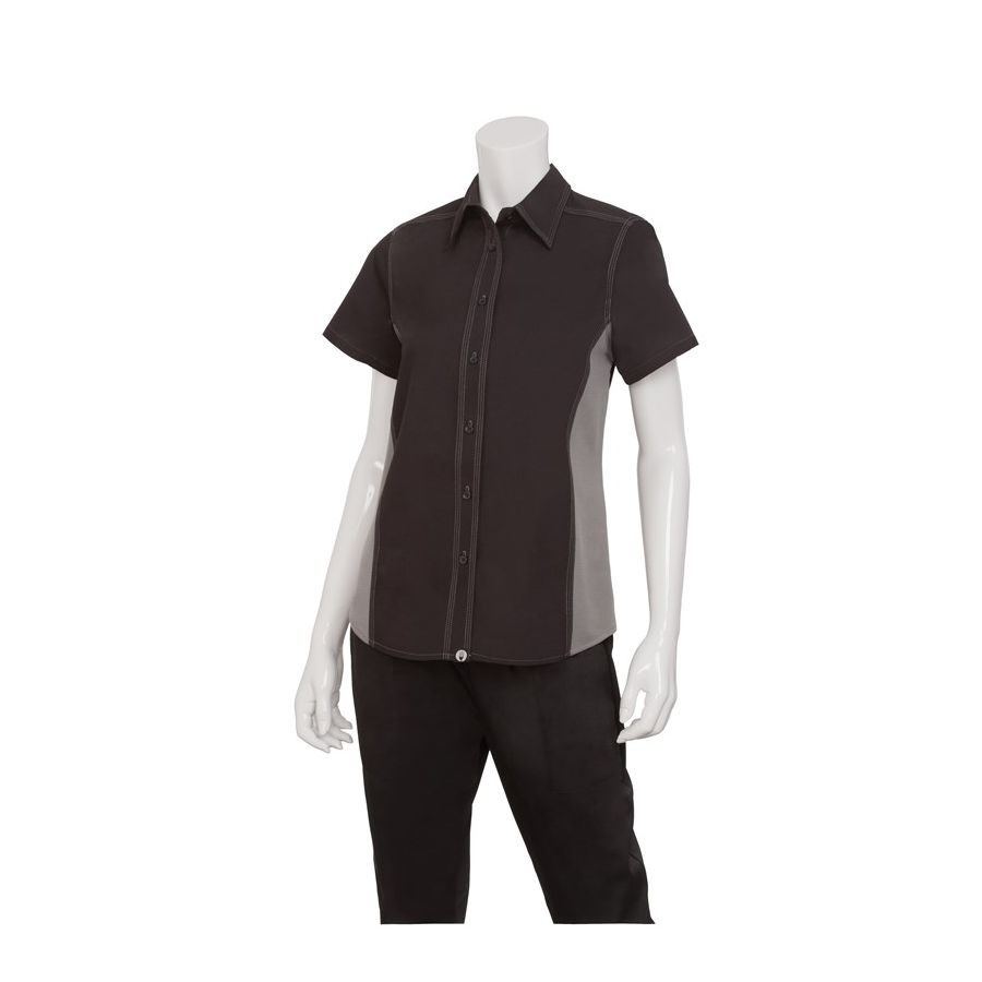 Female Black/Grey Universal Contrast Shirt-Auscaterquip