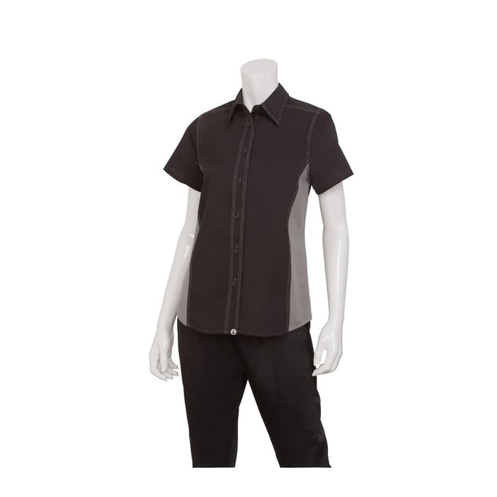 Female Black/Grey Universal Contrast Shirt-Auscaterquip