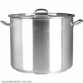 Chef Inox STOCKPOT-18/10 10.75lt 240x240mm w/LID ELITE-Auscaterquip