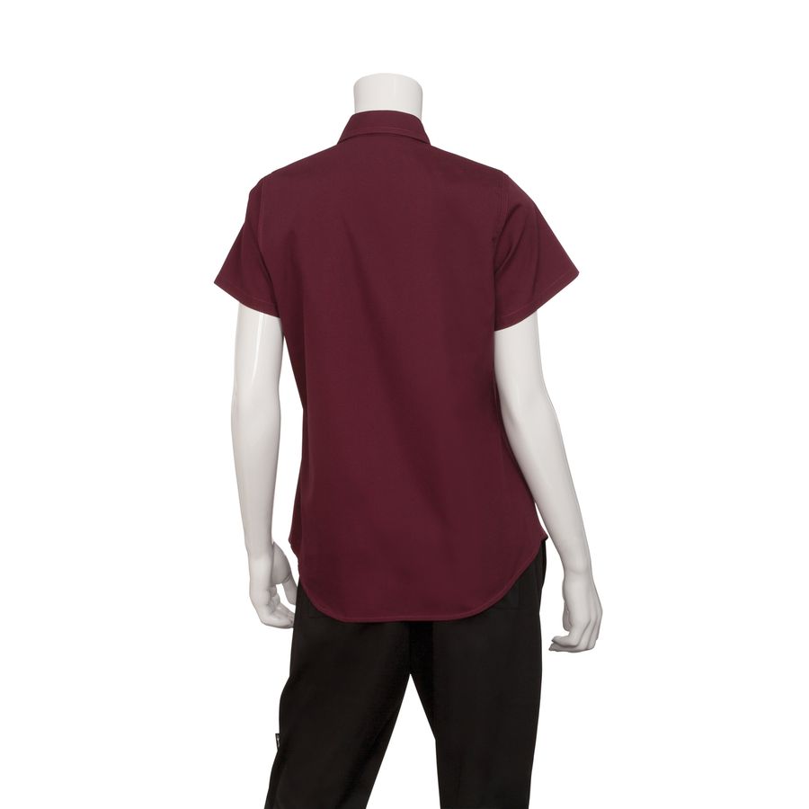 Female Merlot Universal Contrast Shirt-Auscaterquip