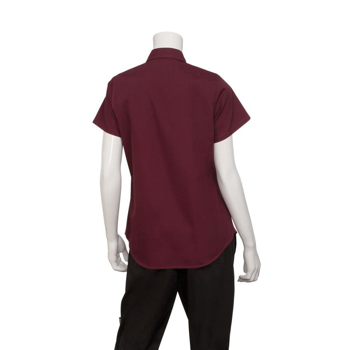 Female Merlot Universal Contrast Shirt-Auscaterquip