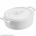 Vitroceram CASSEROLE ROUND WITH LID 250ml WHITE "VITROCERAM"-Auscaterquip