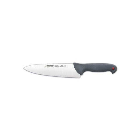 Arcos COLOUR PROF CHEF'S KNIFE-200mm, WIDE BLADE GREY HANDLE (Each)