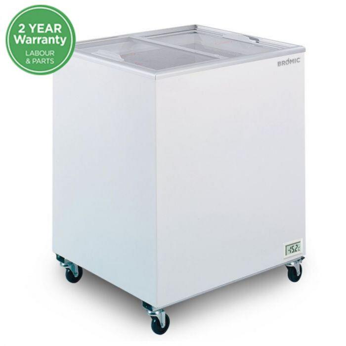 BROMIC Flat Glass Chest Freezer - 191L