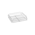 WHITE PVC-GLASS BASKET-RECT., 435x355x75mm (17x14")