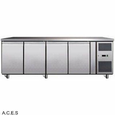 GREENLINE Bench Refrigeration 700 Deep (4 Solid Doors)-Auscaterquip