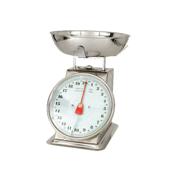 Trenton  KITCHEN SCALE-W/PLATFORM 20kg x 100g STAINLESS STEEL BODY (Each)