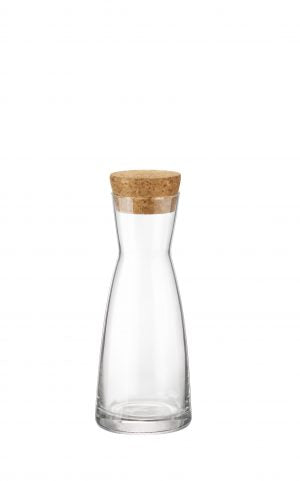 Bormioli Rocco YPSILON-CARAFE WITH CORK LID 250ml (1.25071MSB) (x12)