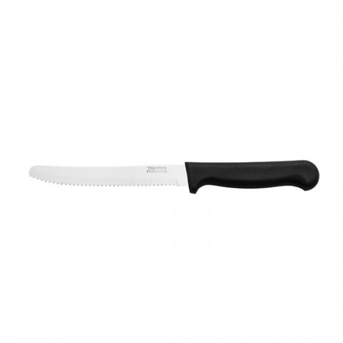 Trenton  STEAK KNIFE ROUND TIP-BLACK HANDLE, 223mm  (Doz)