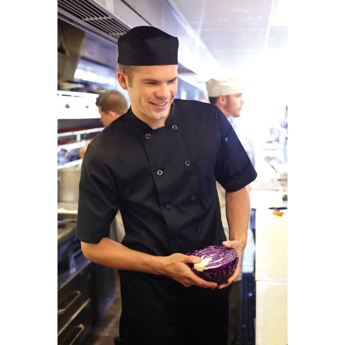 Chambery Black Basic Chef Jacket-Auscaterquip