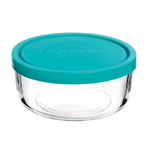 Bormioli Rocco FRIGOVERRE-BLUE LID ROUND 180x65mm, 1.25lt (388450MA1121990)